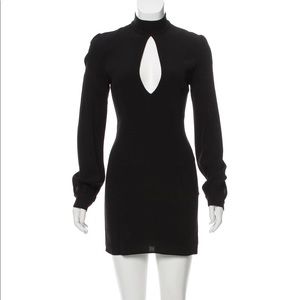 Stone cold Fox Black Cutout Keyhole front dress size 2 Long Sleeve